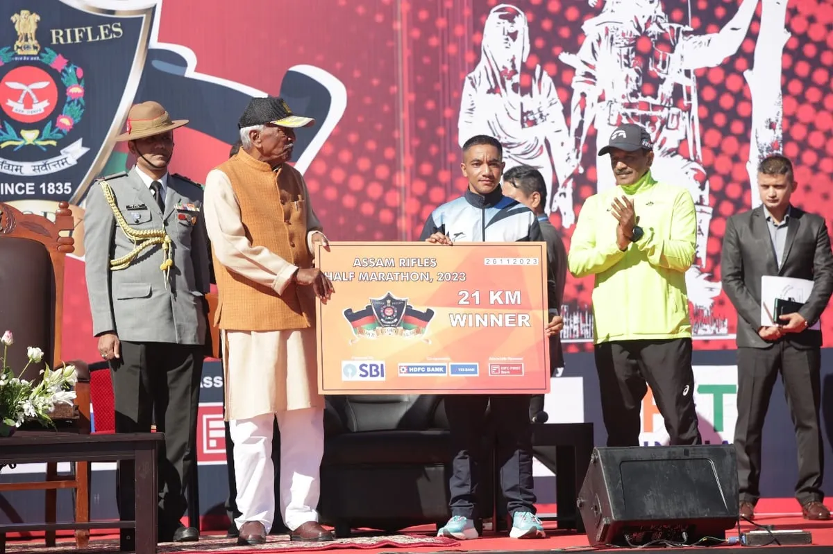 Assam Rifles’ 3rd Edition of Half Marathon Held in Shillong’s Laitkor  