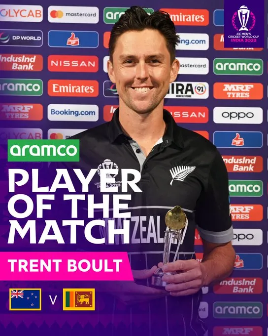 Player of the match  Image: X/ICC