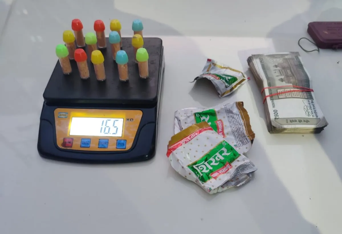 The seized items  