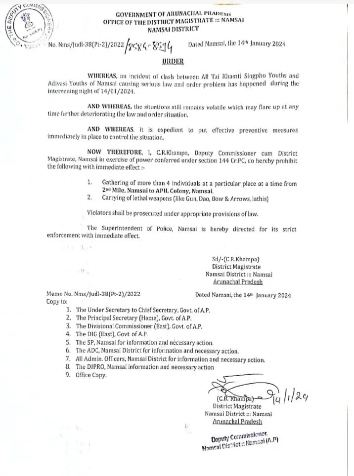 Prohibitory Order   