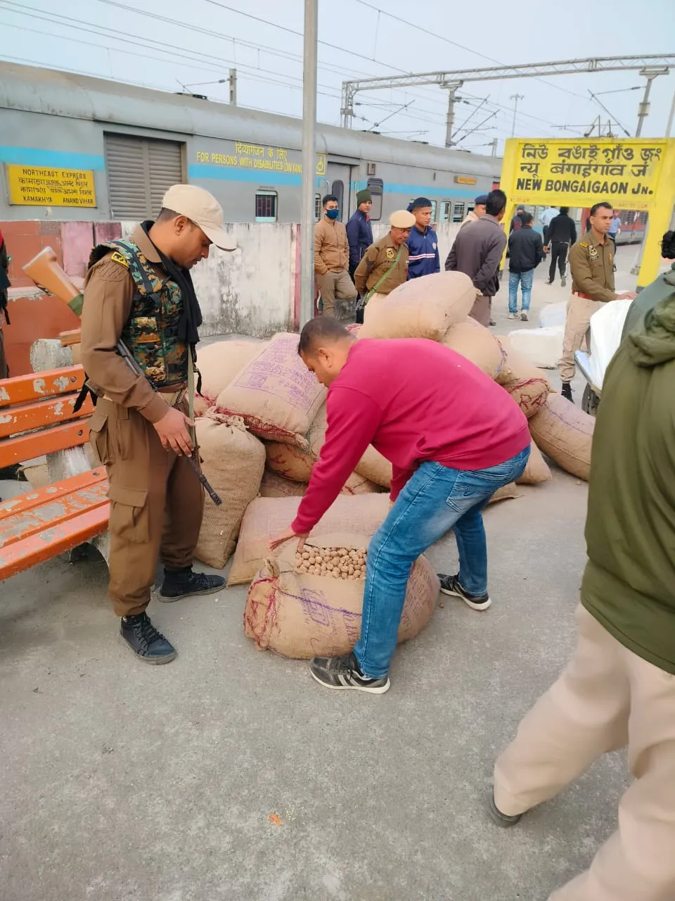 35 bags of betel nuts recovered from New Bongaigaon Railway station  