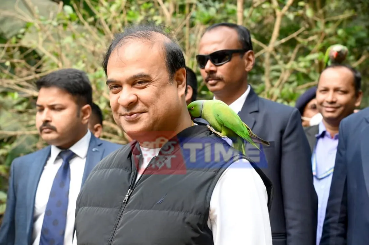2023: Light and fun moments of Assam Chief Minister Himanta Biswa Sarma at State Zoo, Guwahati  