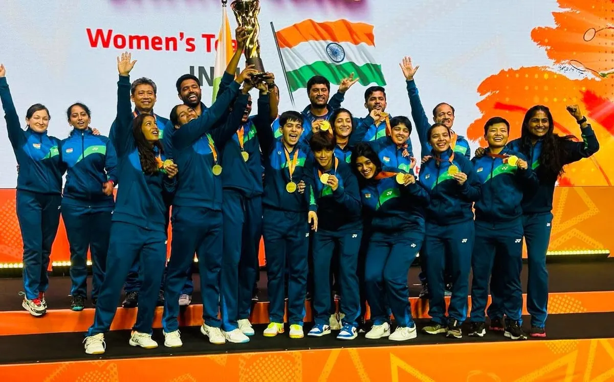 India Wins Maiden 'Badminton Asia Team Championships' Title  