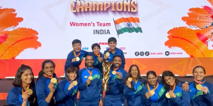 India Wins Maiden 'Badminton Asia Team Championships' Title  