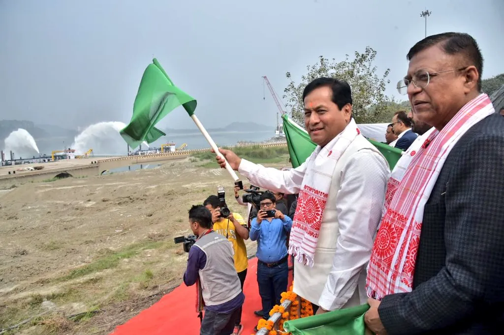 Sarbananda Sonowal Launches Waterways Projects Worth Rs 308 Cr in Northeast  Image: Twitter