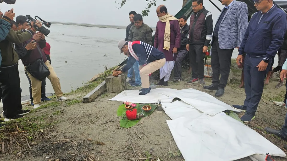 Assam: Anti-Erosion Scheme Worth Rs 75 Crore Launched in Dibrugarh  Image: Twitter