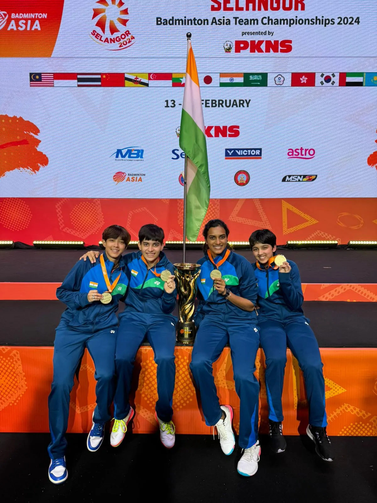 India Wins Maiden 'Badminton Asia Team Championships' Title  