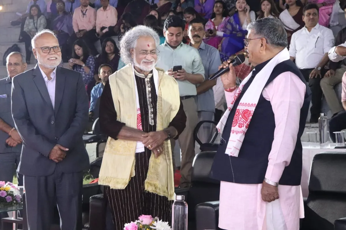 Assam down town University Hosts Gulab Chand Kataria In Cultural Extravaganza  