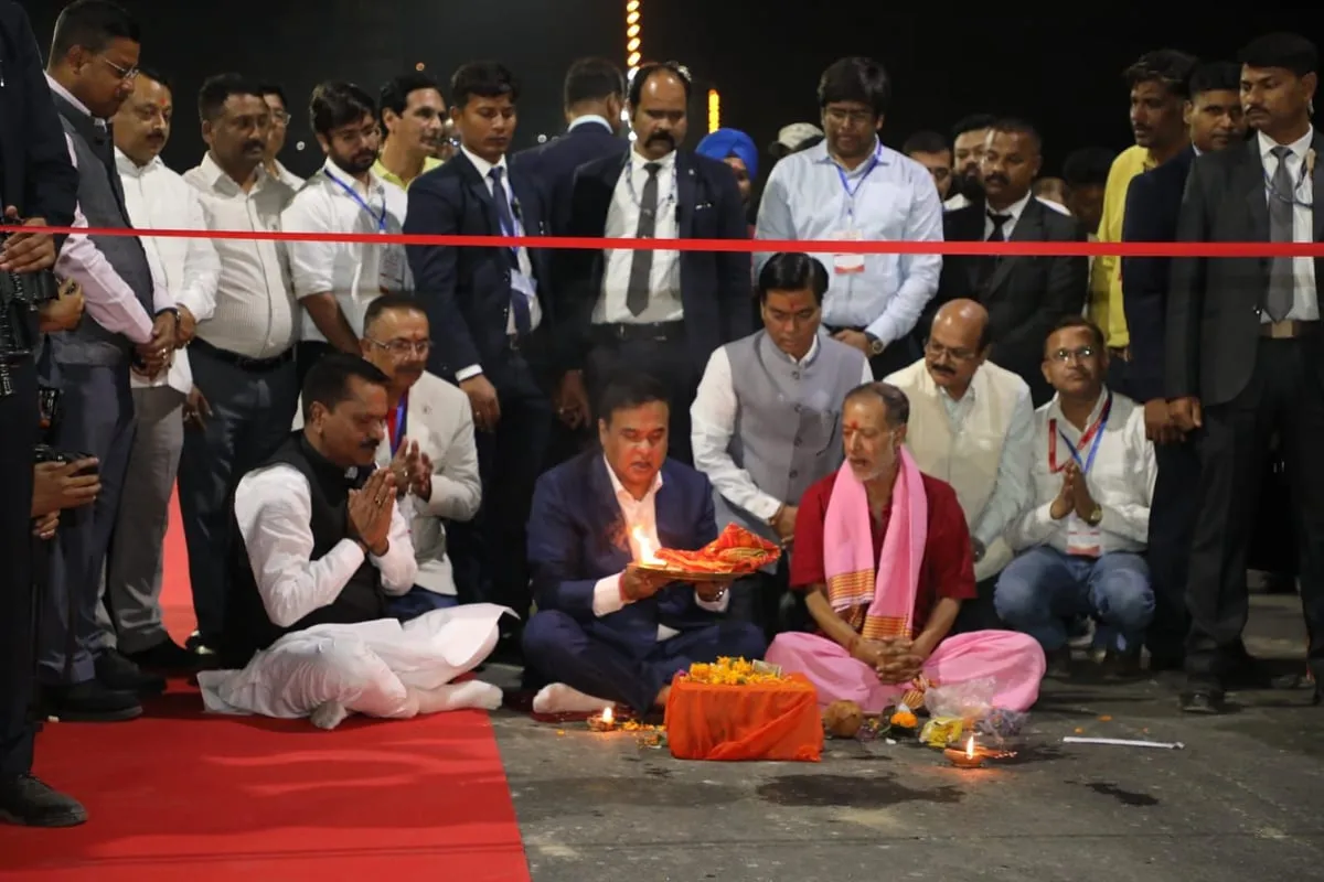 The south bank elevated corridor in Guwahati was inaugurated  Image: X/Himanta Biswa Sarma