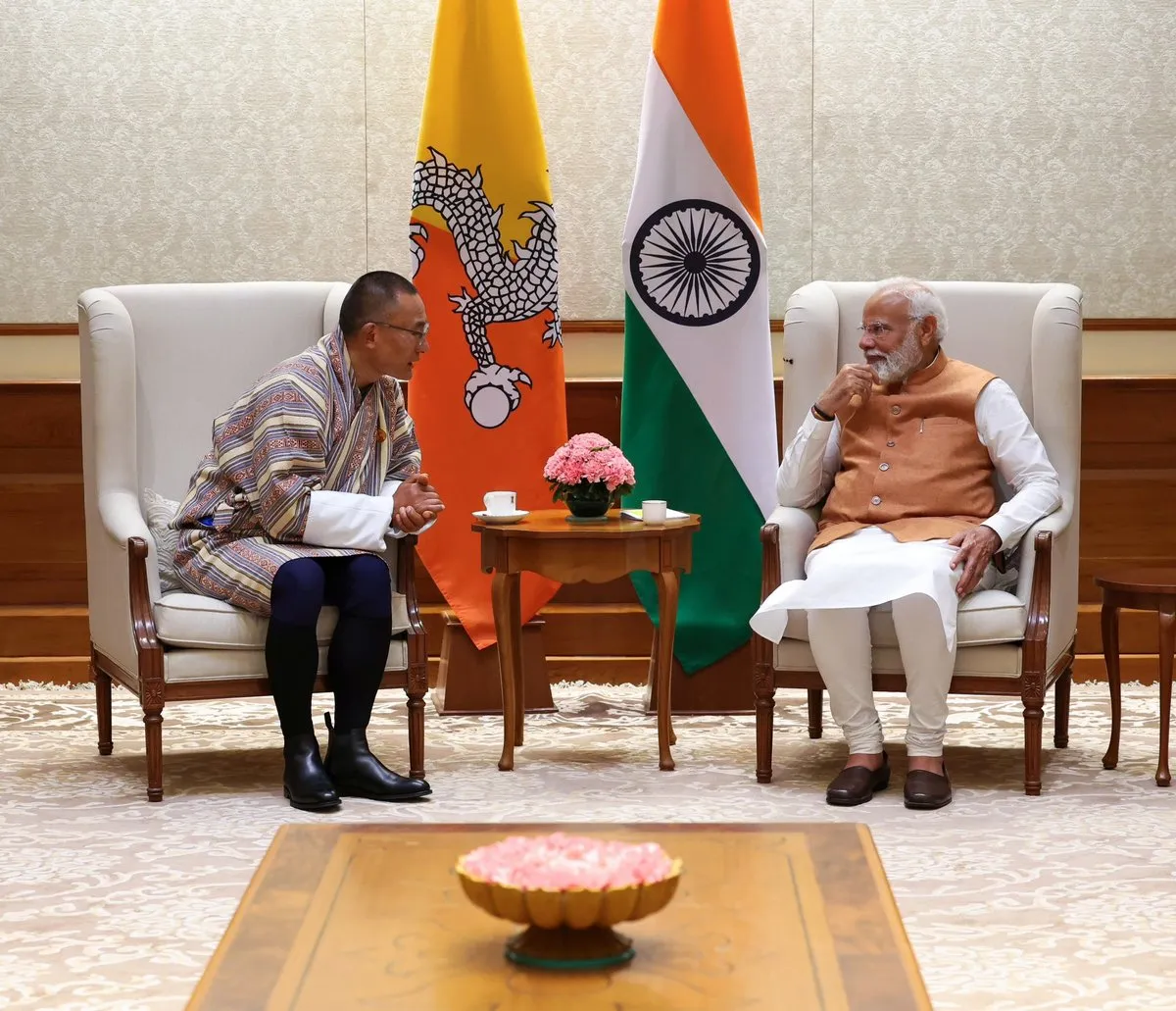 Bhutan PM's First Overseas Visit to India  Image: Twitter