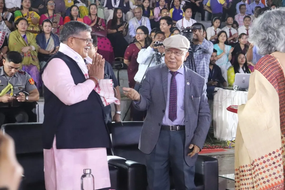 Assam down town University Hosts Gulab Chand Kataria In Cultural Extravaganza  