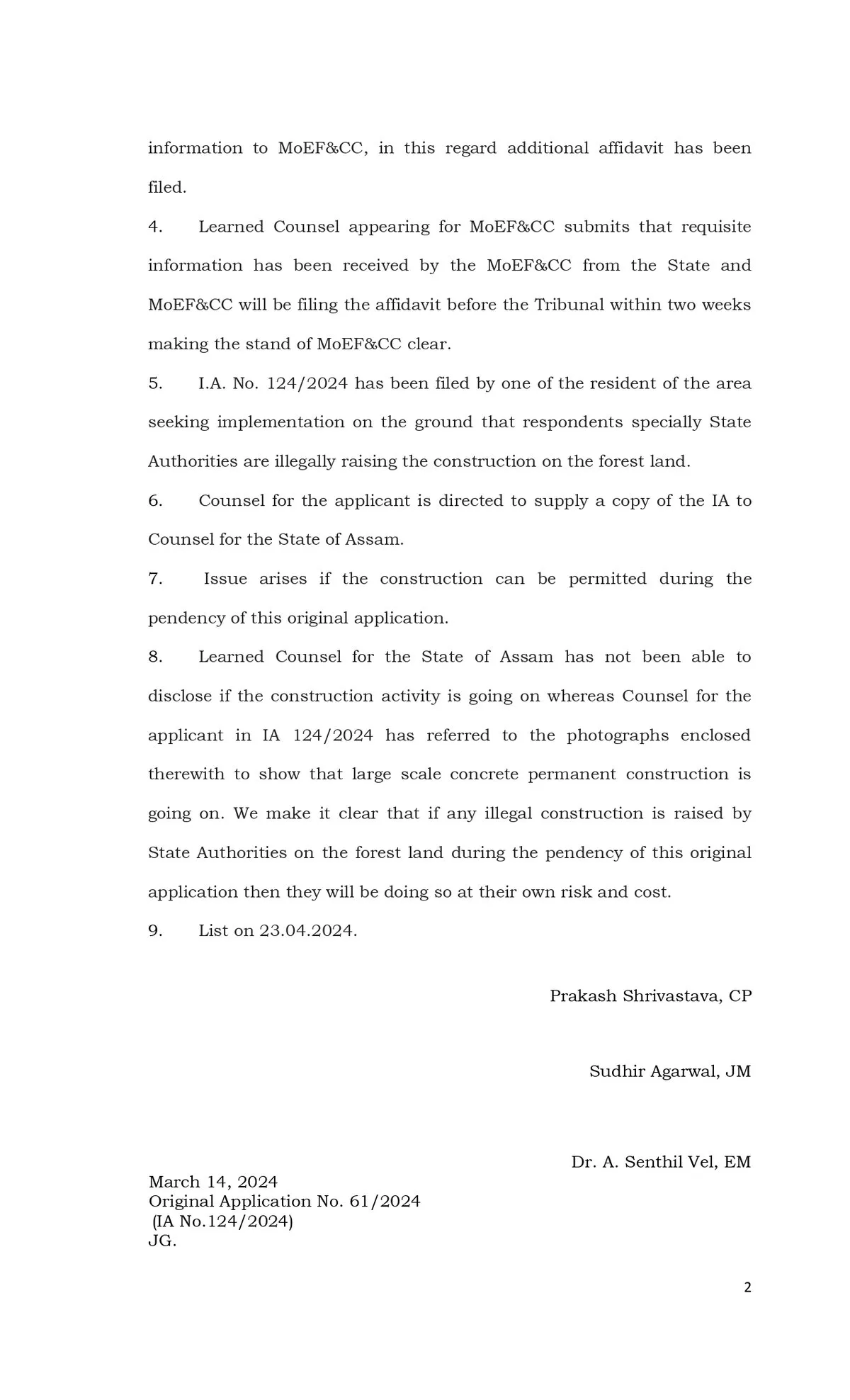 NGT order P2  