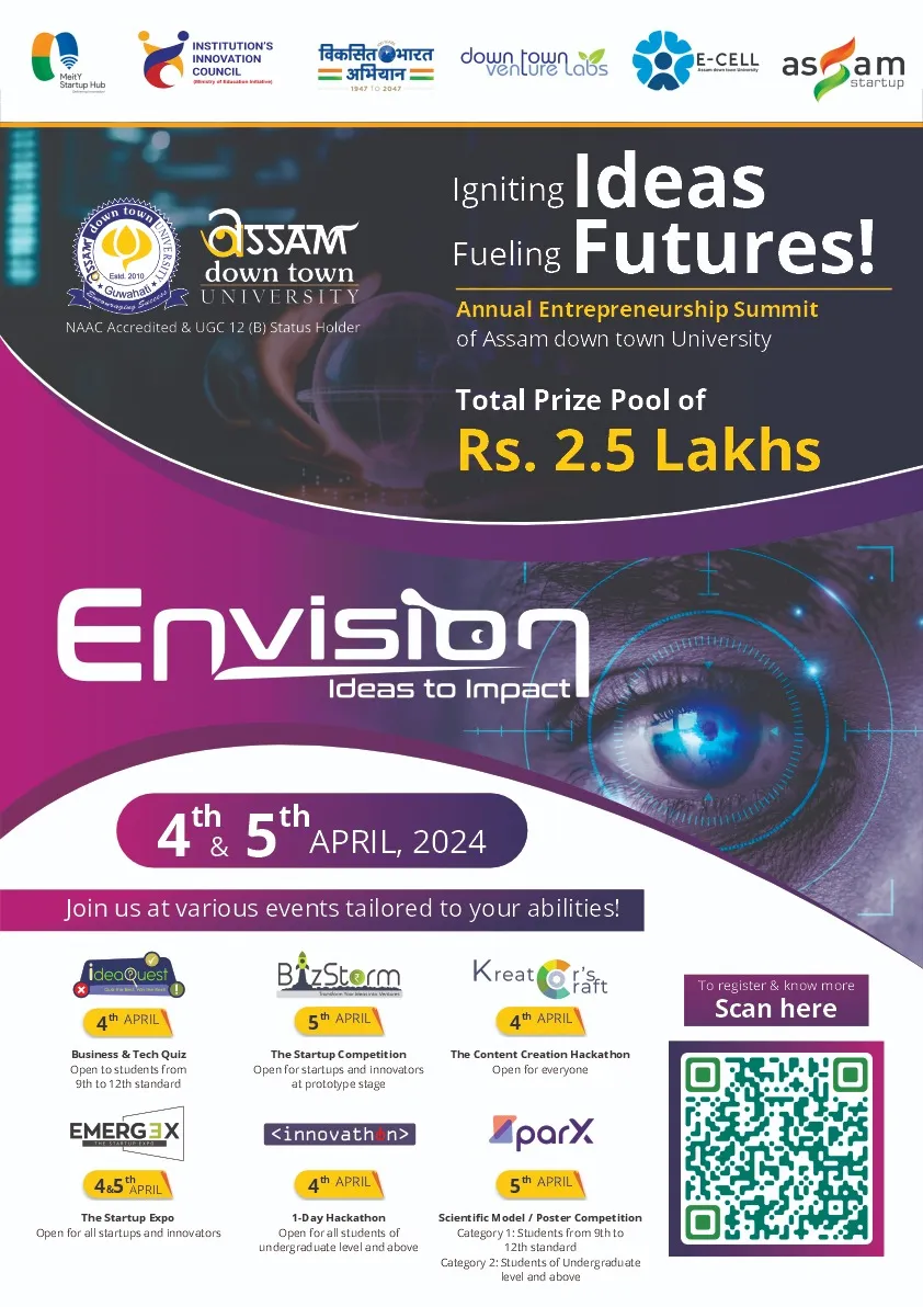 Envision E-Summit at AdtU to Ignite Innovation and Entrepreneurship  