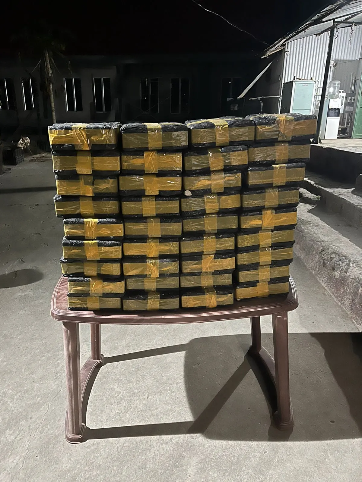 The seized heroin consignment  
