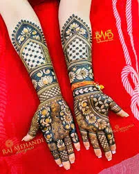 Madhubani Arabic Mehndi Design  