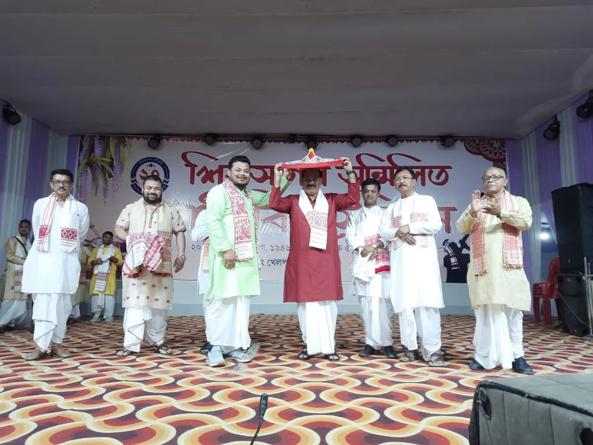 Sadin-Pratidin Chairman Jayanta Baruah Inaugurates Rongali Bihu Sanmilan in Sivasagar  