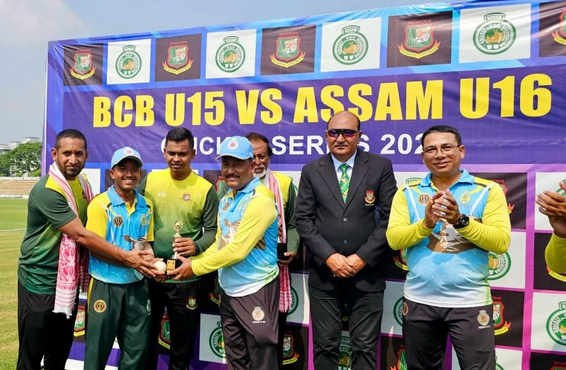 Assam U-16 Wins 3rd ODI vs Bangladesh U-15, Levels Series 1-1  