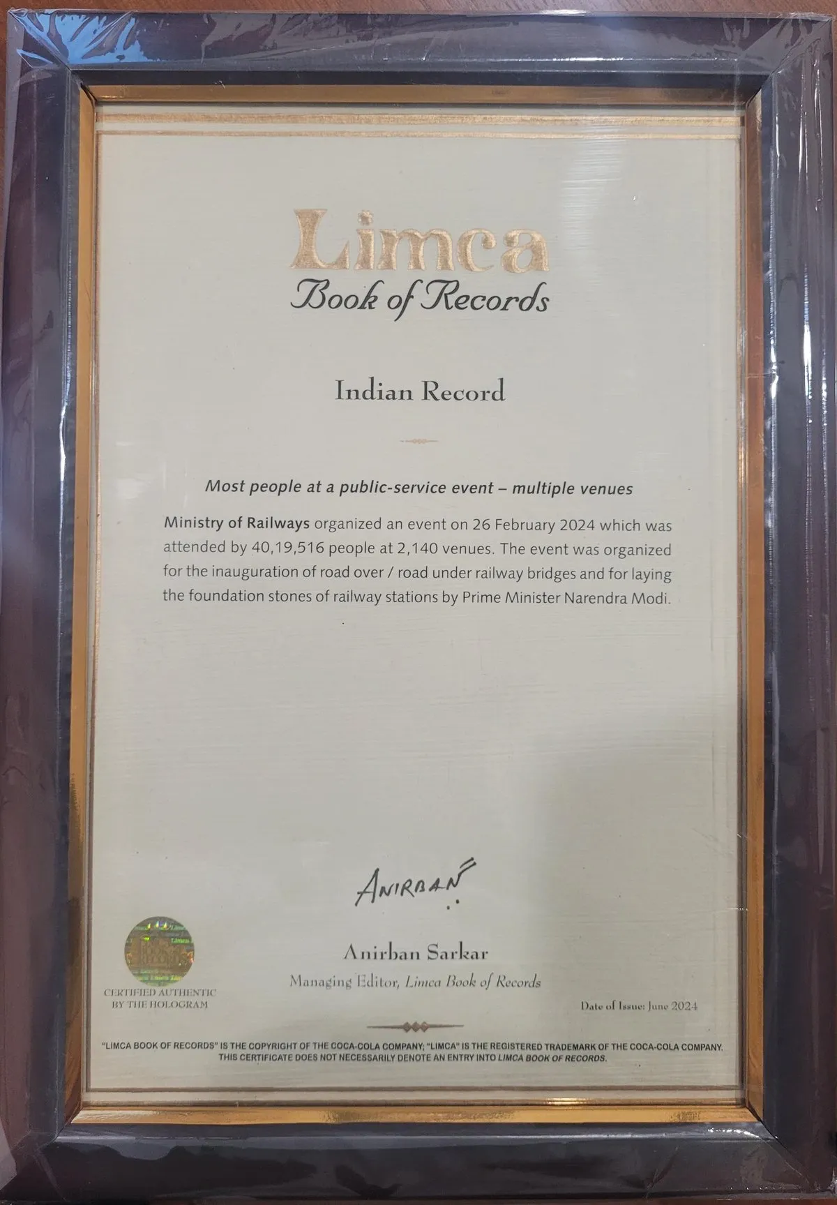 Indian Railways Enters Into Limca Book of Records  