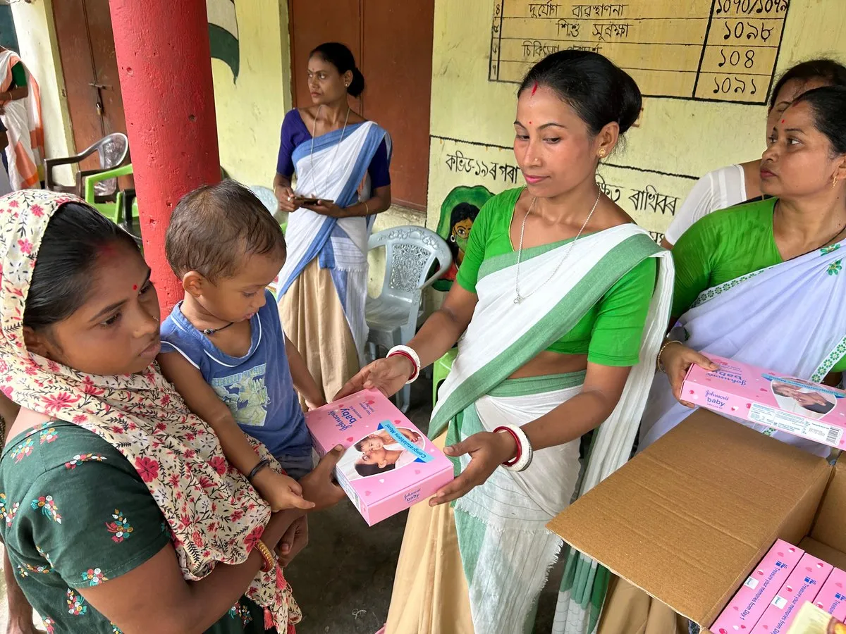 Johnson's Baby & Pratidin Media Group Organize Newborn Care Program in Nagaon, Hatikhuli  