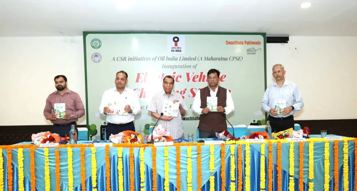 EV Charging Station Launched in Noida under Oil India Limited's CSR Initiatives  