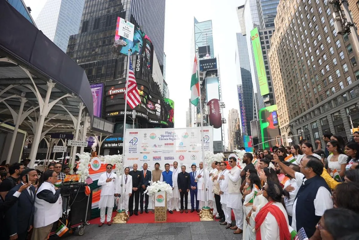 Pabitra Margherita Hoists Tricolour with Indian Diaspora in New York  