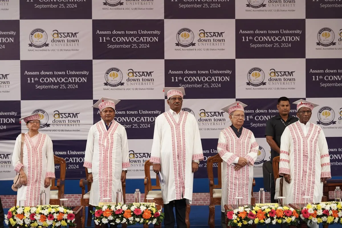 Assam down town University Hosts 11th Convocation Ceremony  