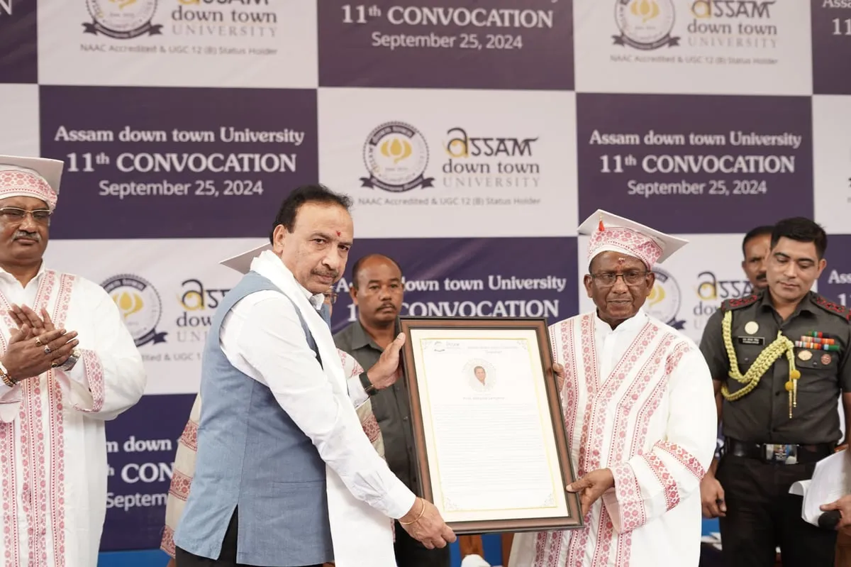 Assam down town University Hosts 11th Convocation Ceremony  