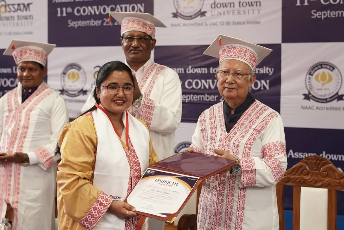 Assam down town University Hosts 11th Convocation Ceremony  
