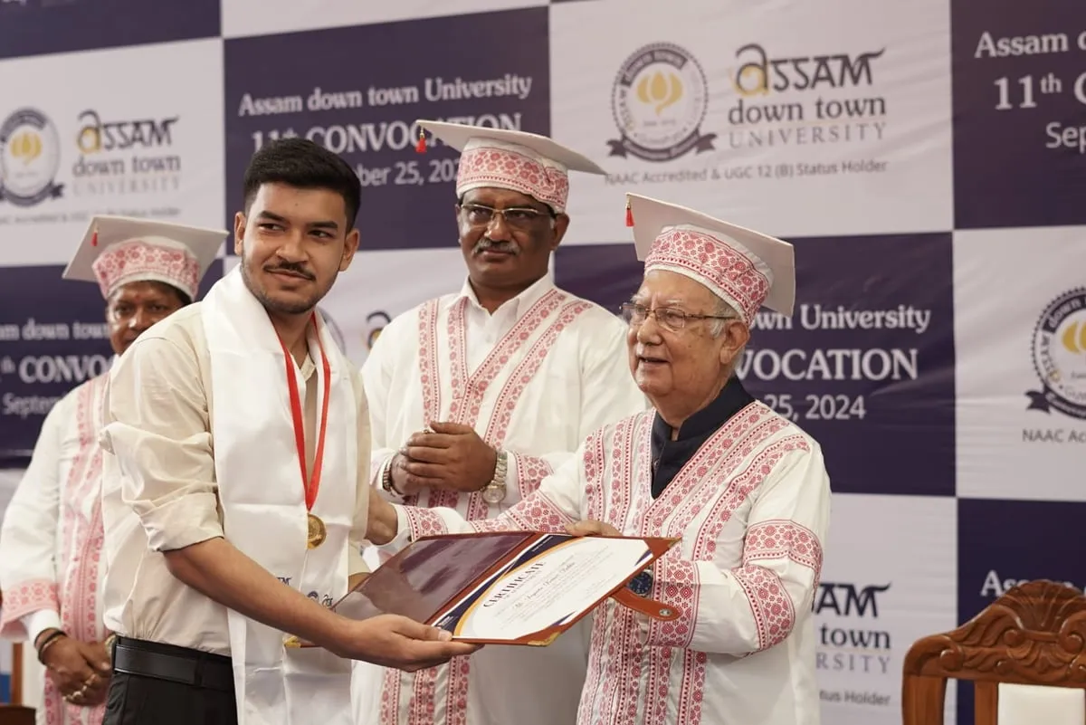 Assam down town University Hosts 11th Convocation Ceremony  