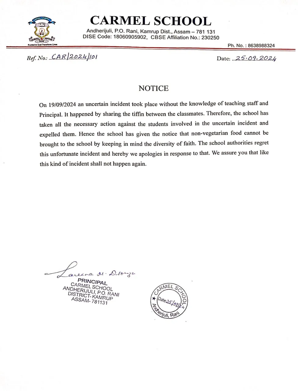 School Notice  