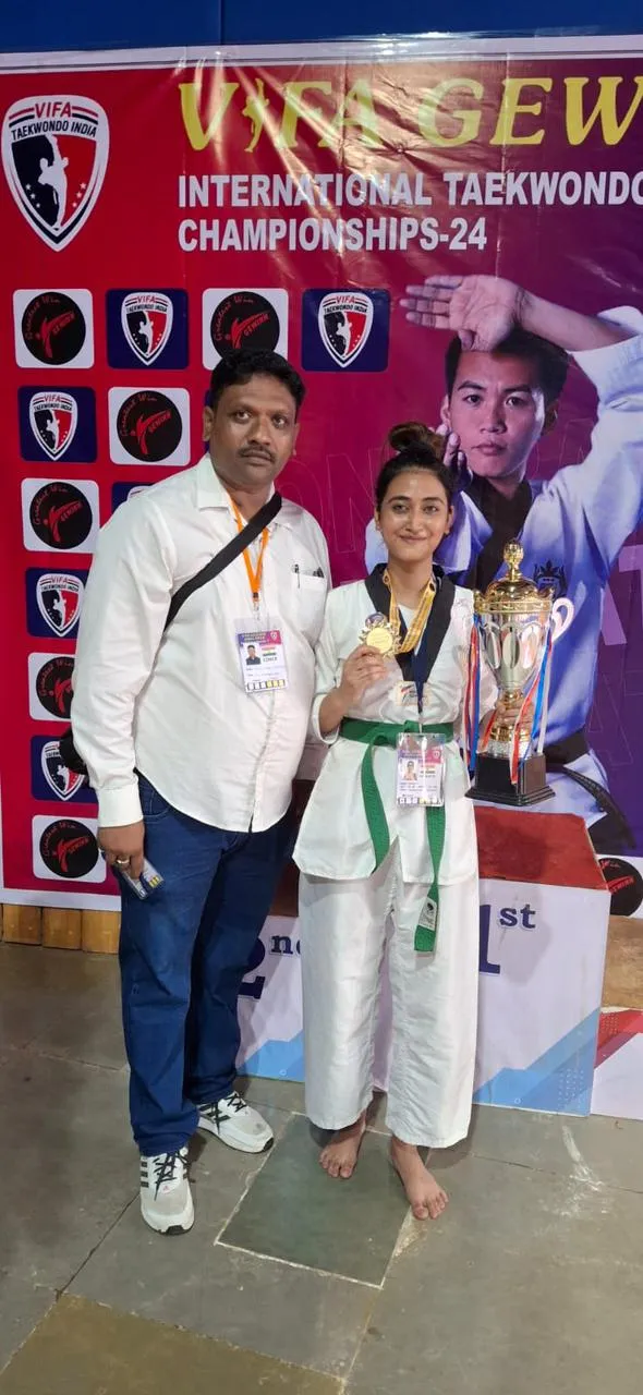 Violina Das Shines with Gold at Vifa Gewinn India Open Taekwondo Championship  