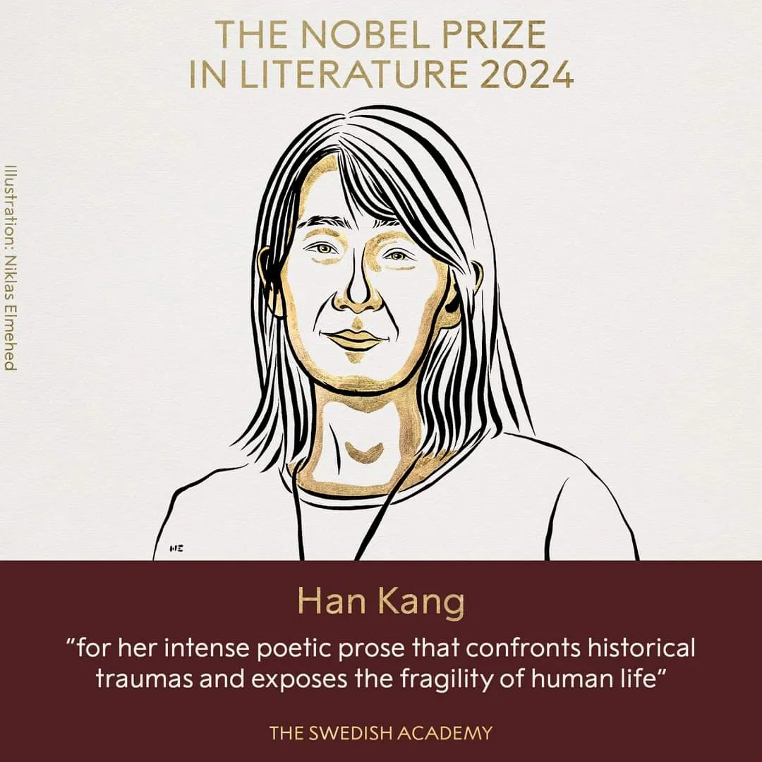 South Korean Author Han Kang Wins 2024 Nobel Prize in Literature  