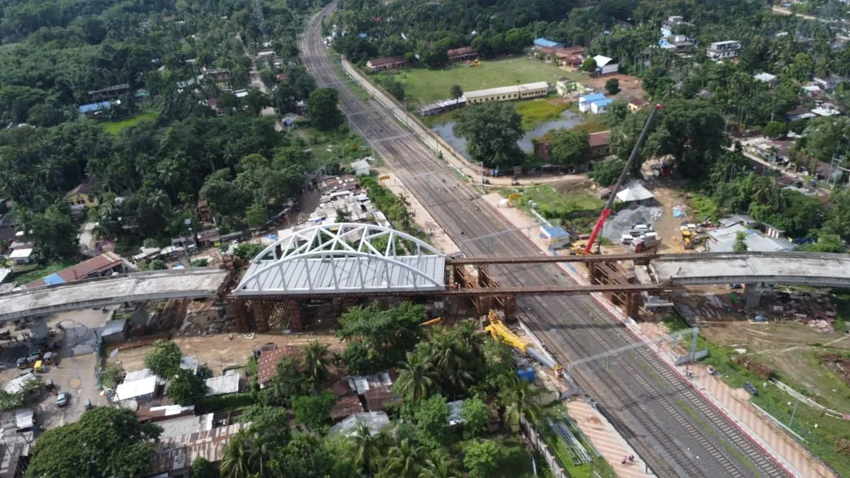 NF Railway Advances Road Over Bridge Construction Near Kampur Station  