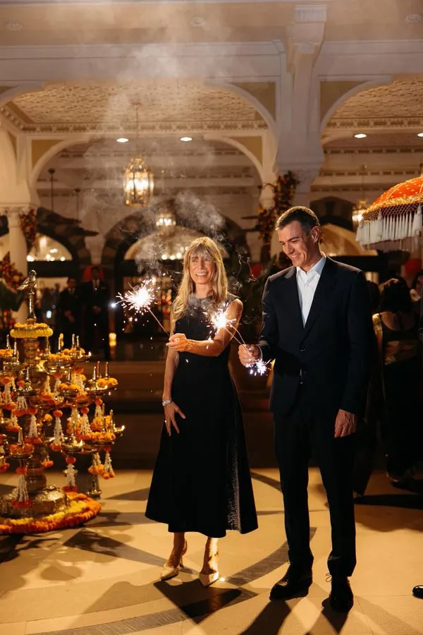 Pedro Sanchez and his wife, Begona Gomez  