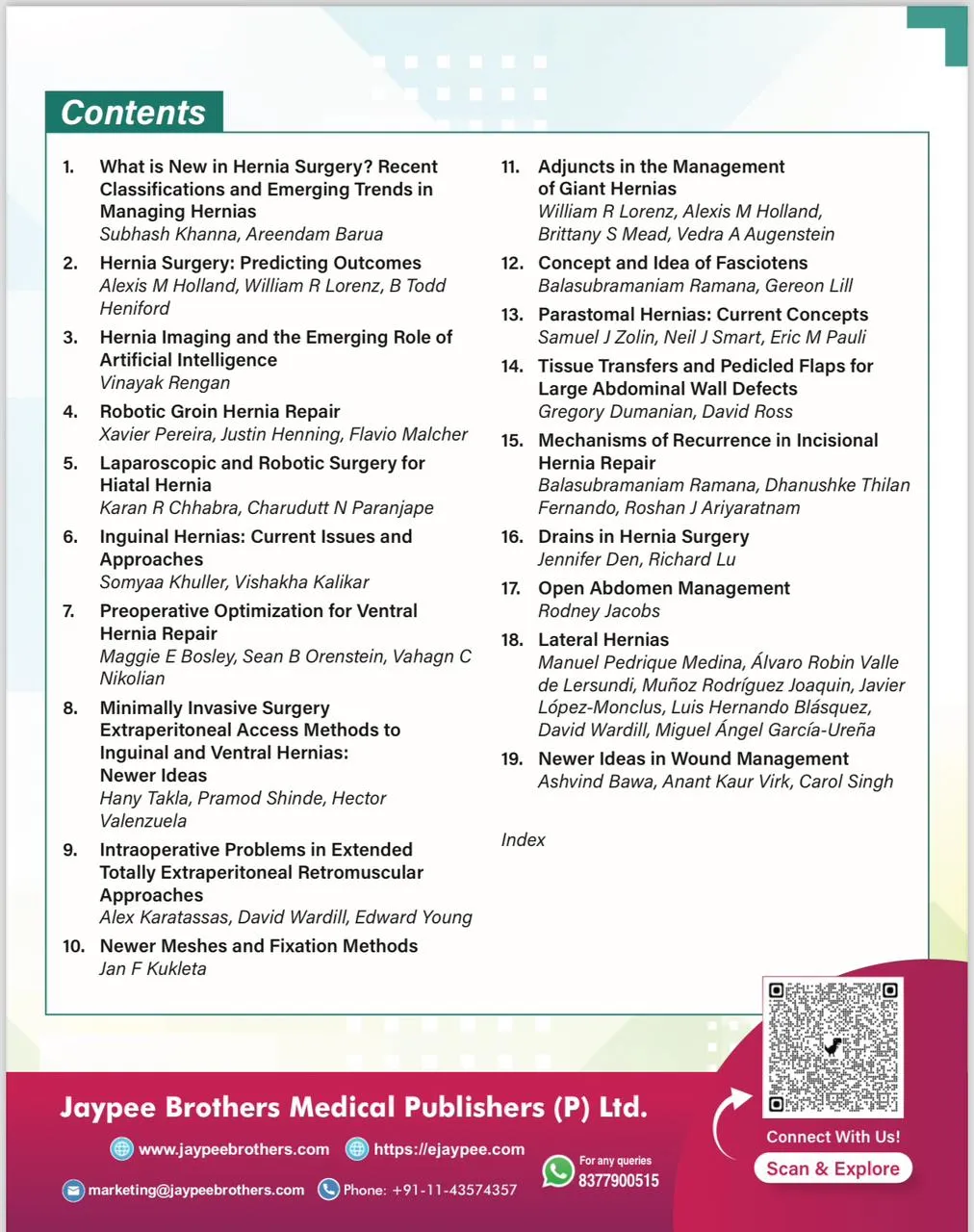 Book On Hernia, Abdominal Wall Surgery Released  