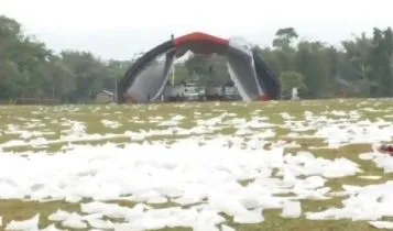 Look at the picture. BJP president Amit Shah had addressed the public rally here.  
