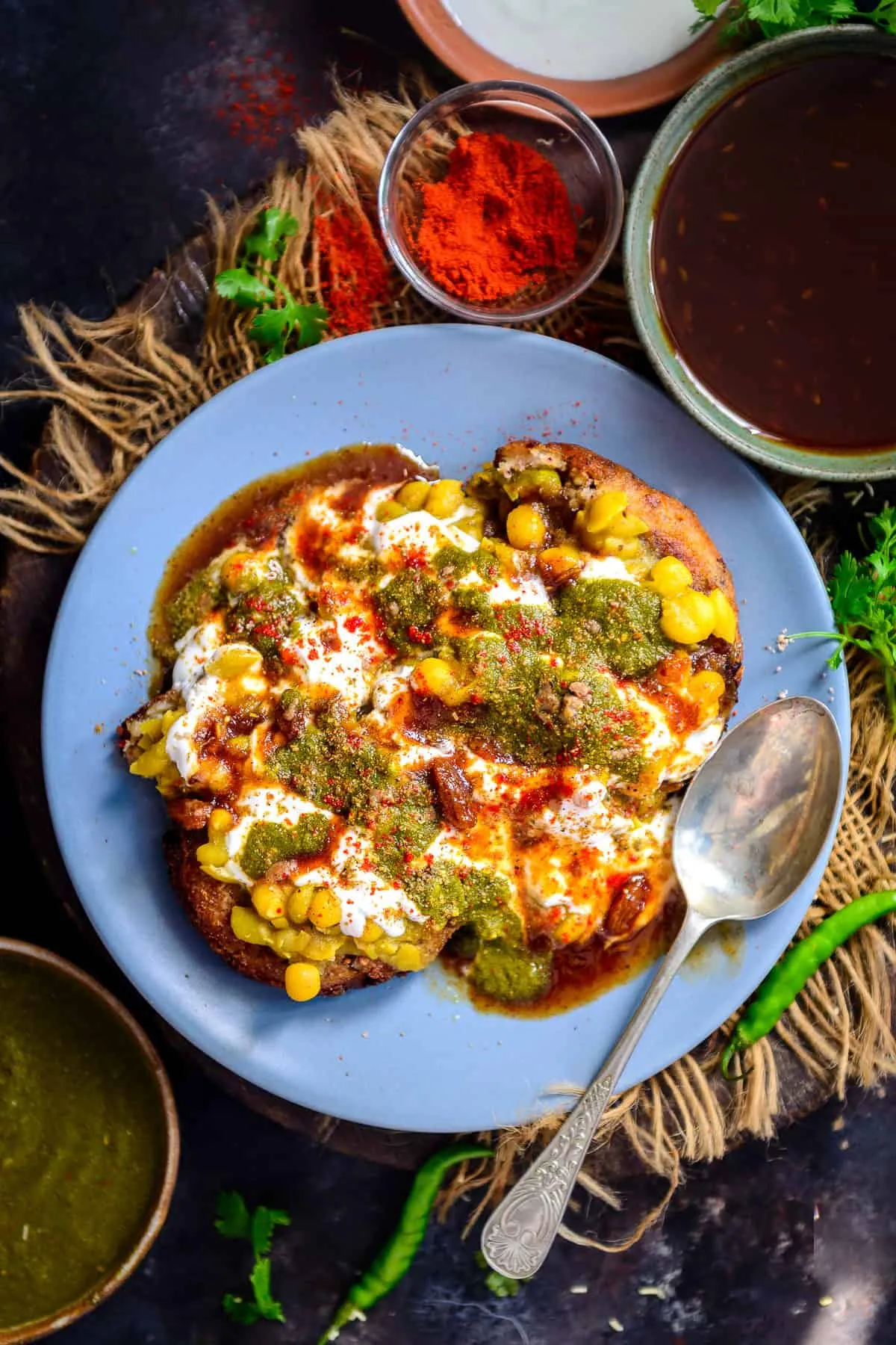 Aloo Tikki Chaat Recipe
