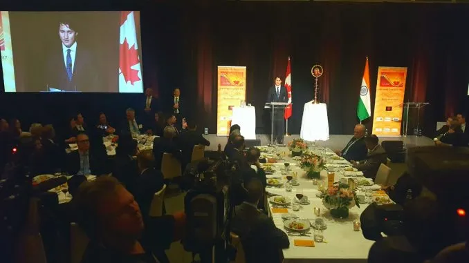 Prime Minister Justin Trudeau participated in  this year’s Canada- India Business Council dinner