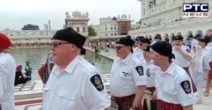 Canada 50 police officers delegation at Sri Harmandir Sahib