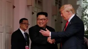 Scripting History! President Trump meets Kim Jong Un