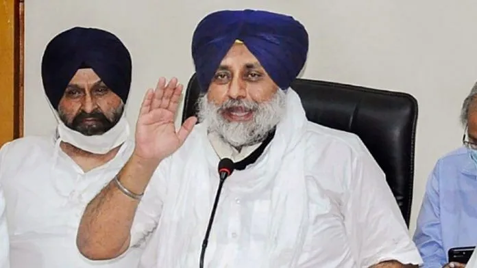 SAD dharna at Gidderbaha: Shiromani Akali Dal (SAD) President Sukhbir Singh Badal warned not to indulge electoral malpractice. municipal elections in Punjab.