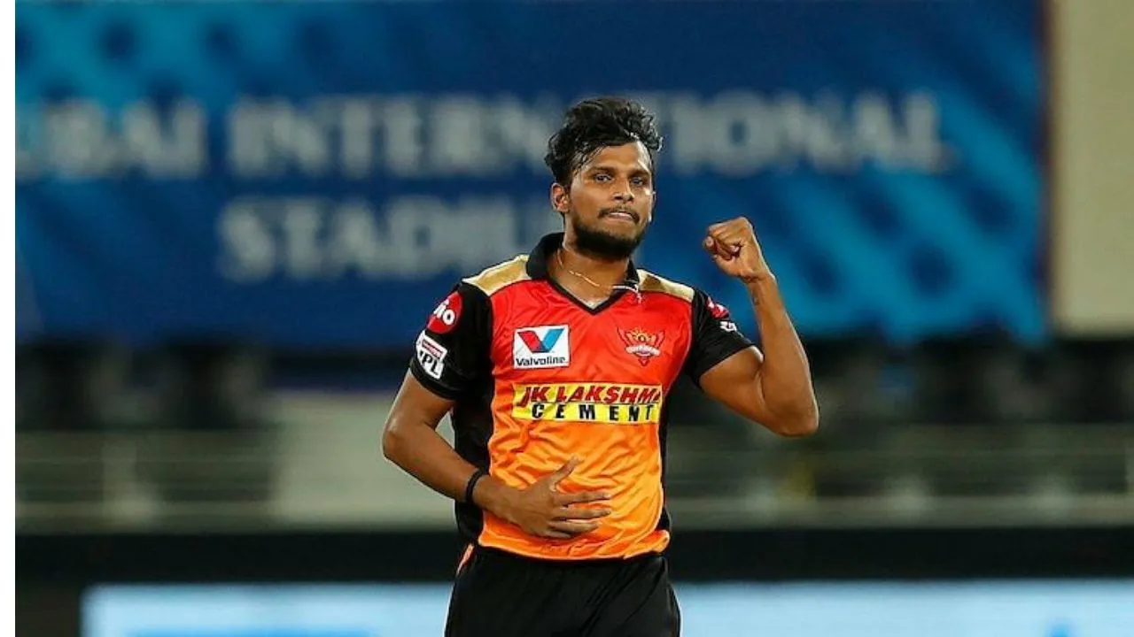 Natarajan is preparing for the second phase of IPL 2021, after knee surgery. - Dream11 IPL Sports News