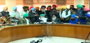 Farmer leader Balbir Singh Rajewal Press conference in chandigarh on Kisan Andolan