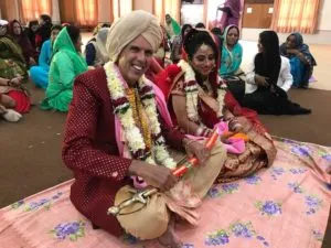 Alexi Singh Grewal and wife Manjit Kaur after wedding