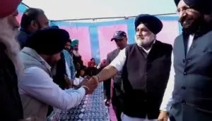 SAD President Sukhbir Singh Badal hold workers meet in Guruharsai