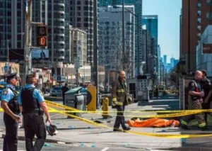 Several Injured Van runs through pedestrians Toronto