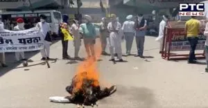 BKU Ugrahan Motorcycle march with black flags in the villages of Haryana on the Black Day