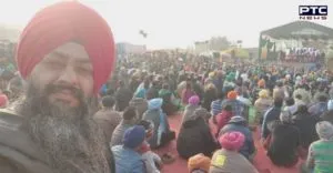Amid farmers protest, Dr BirBikram Singh, Sri Guru Granth Sahib World University, Fatehgarh Sahib, visited Singhu Border on bicycle.