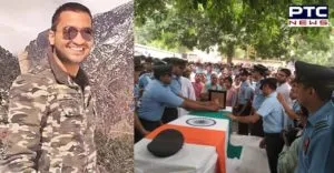 AN-32 Aircraft Crash : Martyr Mohit Garg government honors at Samana Final cremation