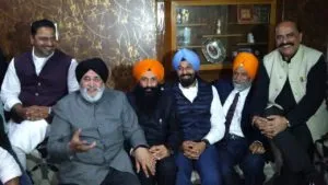 Bikram Singh Majithia Reached  Randhir Singh Rakhra House